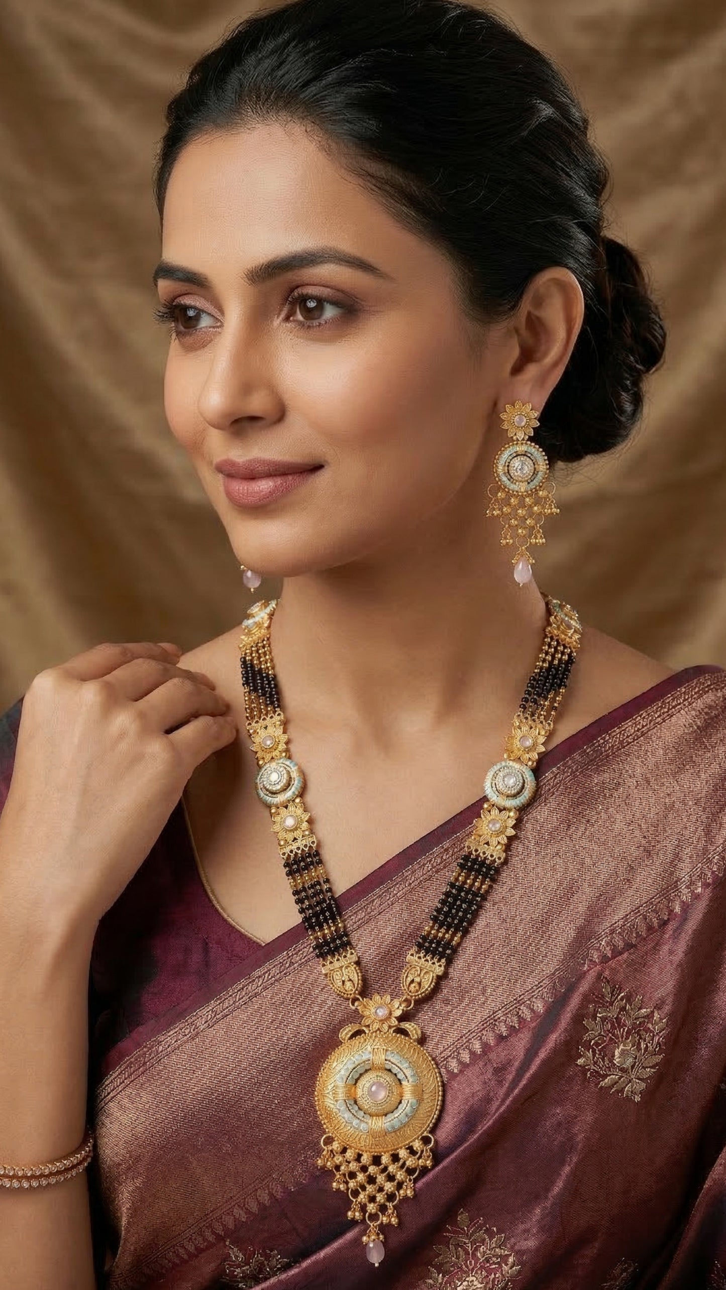Rajwadi Long Mangalsutra