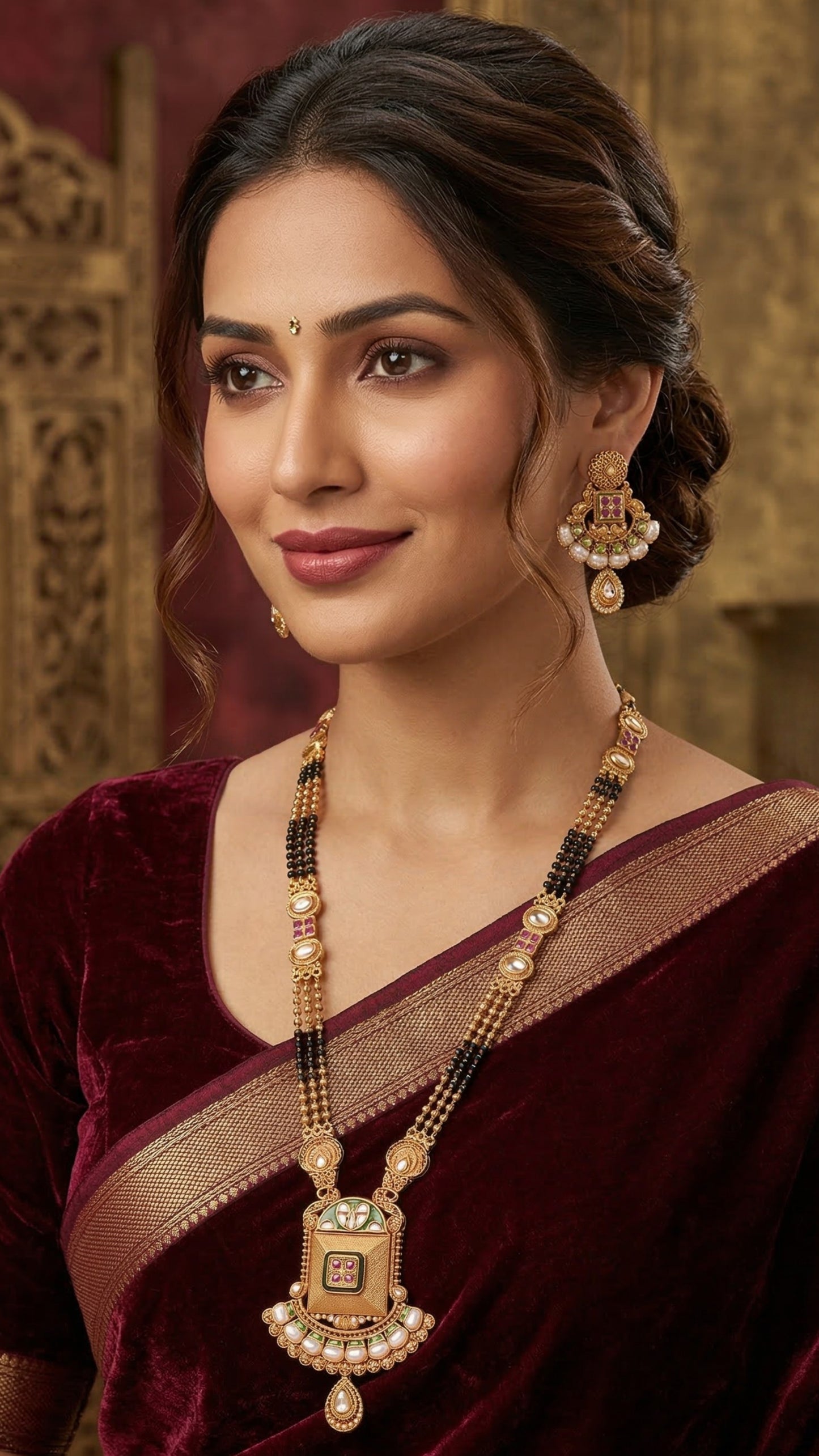 Rajwadi Long Mangalsutra