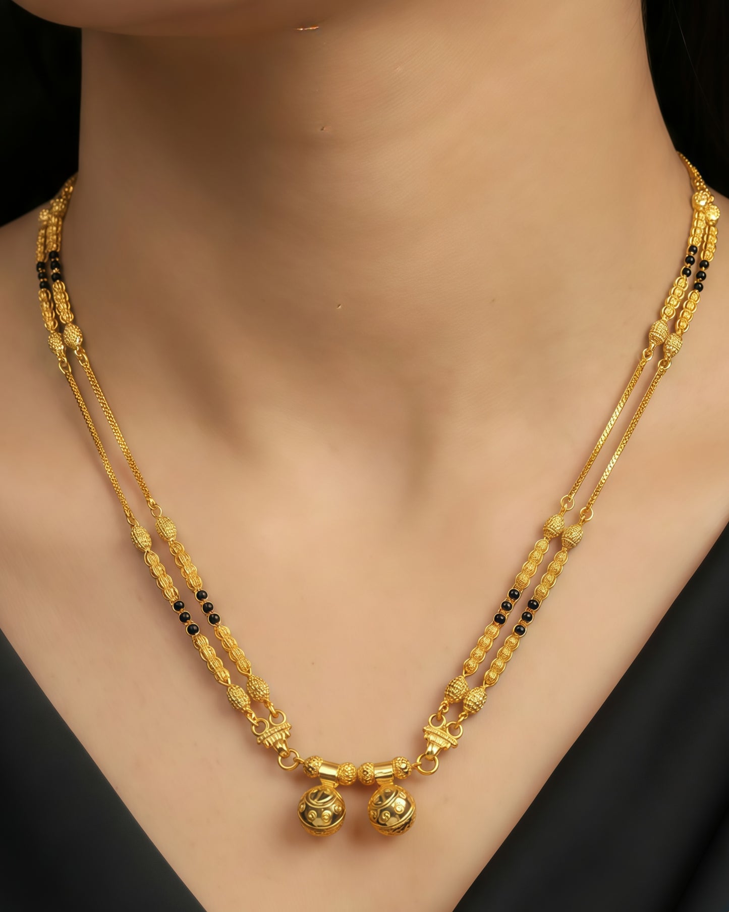 Forming Short Mangalsutra