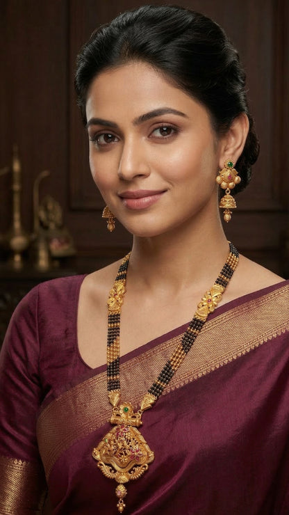 Rajwadi Long Mangalsutra