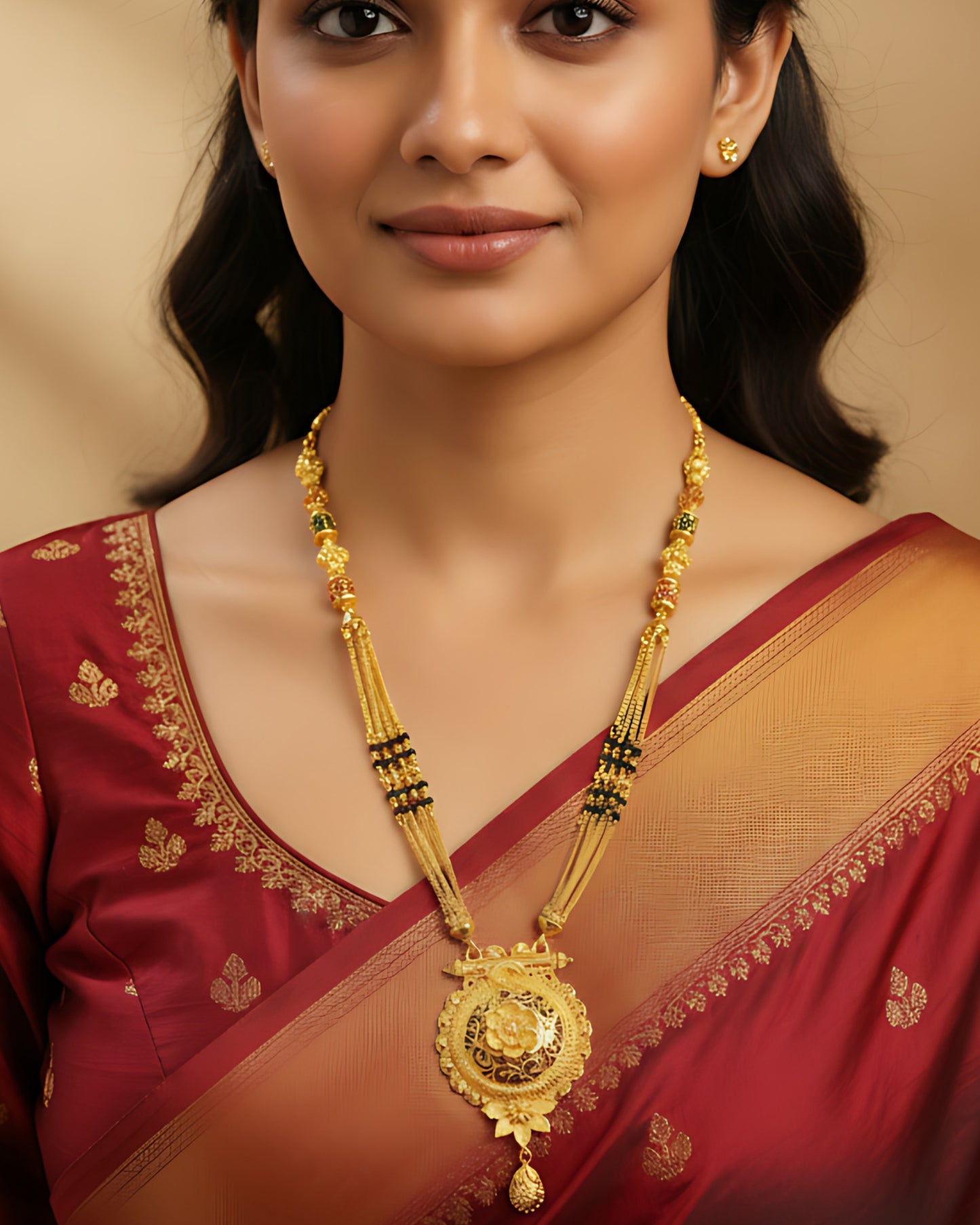 Forming Damru Mangalsutra