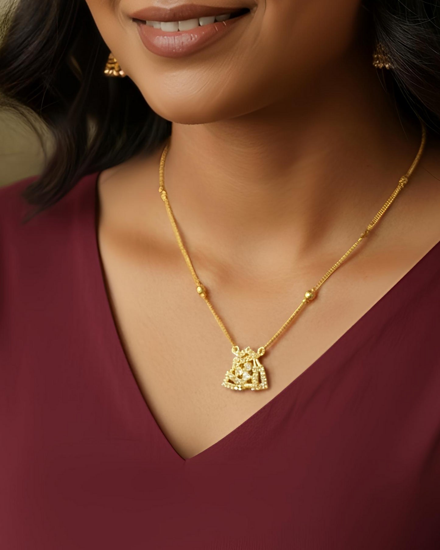 Forming Short Mangalsutra