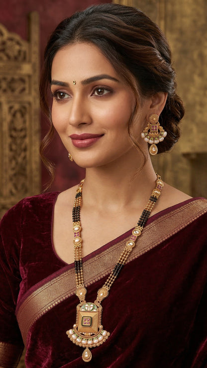 Rajwadi Long Mangalsutra