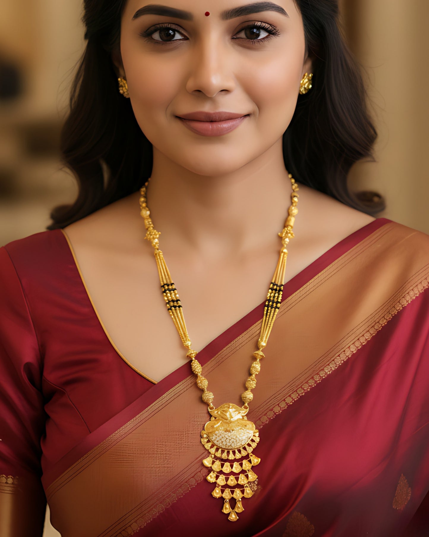 Forming Damru Mangalsutra