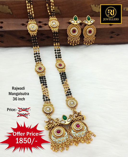 Rajwadi Long Mangalsutra
